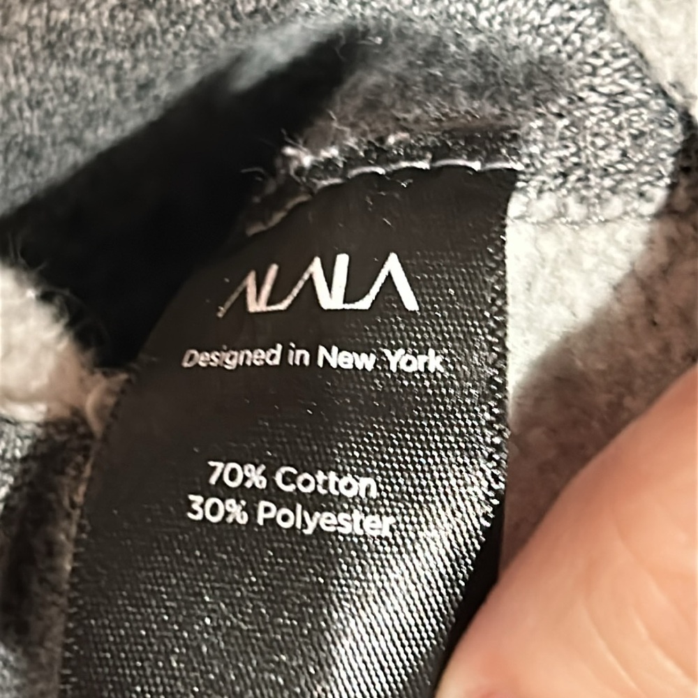 Alala Gray Color Block Asymmetrical Sweatshirt - image 5